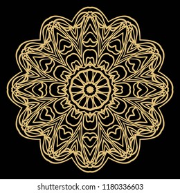 Oriental mandala. Vintage decorative elements. Vector illustration. It is super brilliant vector illustration.