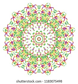 Oriental mandala. Vintage decorative elements. Vector illustration. It is super brilliant vector illustration.