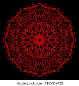 Oriental mandala. Vintage decorative elements. Vector illustration. It is super brilliant vector illustration.