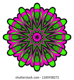 Oriental mandala. Vintage decorative elements. Vector illustration. It is super brilliant vector illustration.