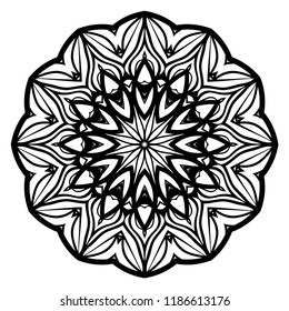 Oriental mandala. Vintage decorative elements. Vector illustration. It is super brilliant vector illustration.