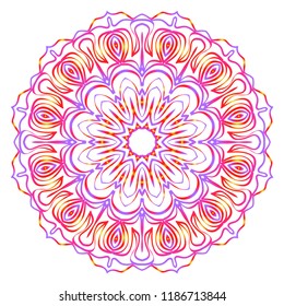 Oriental mandala. Vintage decorative elements. Vector illustration. It is super brilliant vector illustration.