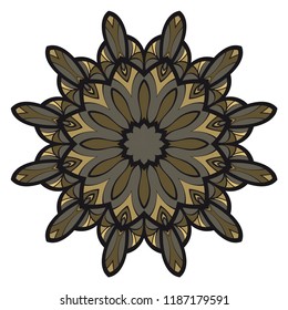 Oriental mandala. Vintage decorative elements. Vector illustration. It is super brilliant vector illustration.