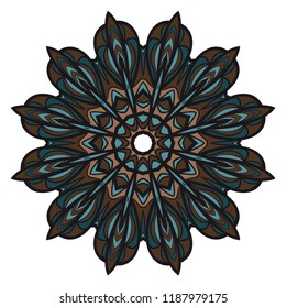 Oriental mandala. Vintage decorative elements. Vector illustration. It is super brilliant vector illustration.