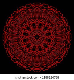 Oriental mandala. Vintage decorative elements. Vector illustration. It is super brilliant vector illustration.