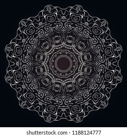 Oriental mandala. Vintage decorative elements. Vector illustration. It is super brilliant vector illustration.