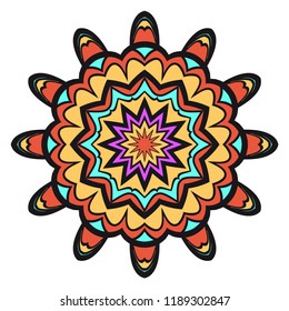 Oriental mandala. Vintage decorative elements. Vector illustration. It is super brilliant vector illustration.