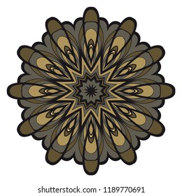 Oriental mandala. Vintage decorative elements. Vector illustration. It is super brilliant vector illustration.