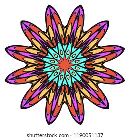 Oriental mandala. Vintage decorative elements. Vector illustration. It is super brilliant vector illustration.