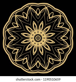 Oriental mandala. Vintage decorative elements. Vector illustration. It is super brilliant vector illustration.