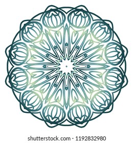 Oriental mandala. Vintage decorative elements. Vector illustration. It is super brilliant vector illustration.