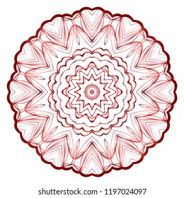 Oriental mandala. Vintage decorative elements. Vector illustration. It is super brilliant vector illustration.