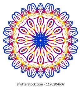 Oriental mandala. Vintage decorative elements. Vector illustration. It is super brilliant vector illustration.