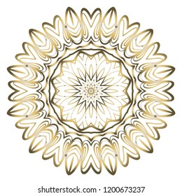 Oriental mandala. Vintage decorative elements. Vector illustration. It is super brilliant vector illustration.