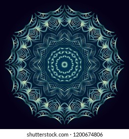 Oriental mandala. Vintage decorative elements. Vector illustration. It is super brilliant vector illustration.