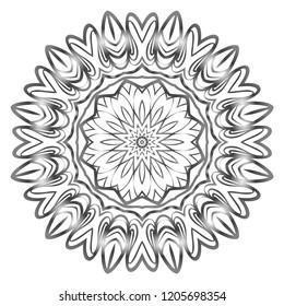 Oriental mandala. Vintage decorative elements. Vector illustration. It is super brilliant vector illustration.