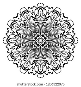 Oriental mandala. Vintage decorative elements. Vector illustration. It is super brilliant vector illustration.
