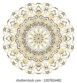 Oriental mandala. Vintage decorative elements. Vector illustration. It is super brilliant vector illustration.