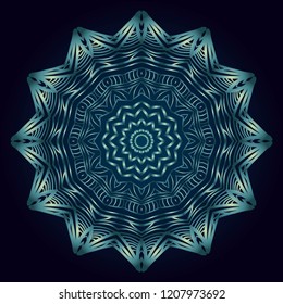 Oriental mandala. Vintage decorative elements. Vector illustration. It is super brilliant vector illustration.