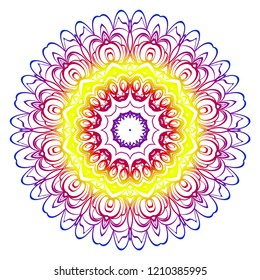 Oriental mandala. Vintage decorative elements. Vector illustration. It is super brilliant vector illustration.