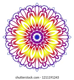 Oriental mandala. Vintage decorative elements. Vector illustration. It is super brilliant vector illustration.