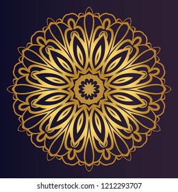 Oriental mandala. Vintage decorative elements. Vector illustration. It is super brilliant vector illustration.