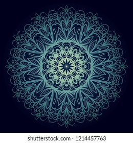 Oriental mandala. Vintage decorative elements. Vector illustration. It is super brilliant vector illustration.