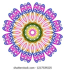 Oriental mandala. Vintage decorative elements. Vector illustration. It is super brilliant vector illustration.