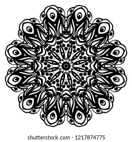 Oriental mandala. Vintage decorative elements. Vector illustration. It is super brilliant vector illustration.