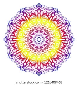 Oriental mandala. Vintage decorative elements. Vector illustration. It is super brilliant vector illustration.
