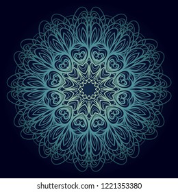 Oriental mandala. Vintage decorative elements. Vector illustration. It is super brilliant vector illustration.