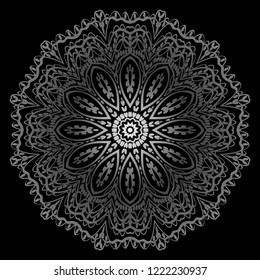 Oriental mandala. Vintage decorative elements. Vector illustration. It is super brilliant vector illustration.