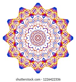 Oriental mandala. Vintage decorative elements. Vector illustration. It is super brilliant vector illustration.