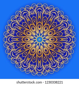 Oriental mandala. Vintage decorative elements. Vector illustration. It is super brilliant vector illustration.
