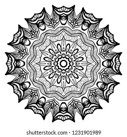 Oriental mandala. Vintage decorative elements. Vector illustration. It is super brilliant vector illustration.