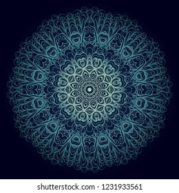 Oriental mandala. Vintage decorative elements. Vector illustration. It is super brilliant vector illustration.