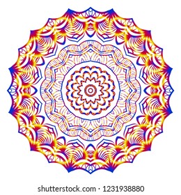 Oriental mandala. Vintage decorative elements. Vector illustration. It is super brilliant vector illustration.