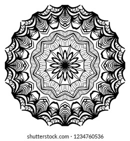 Oriental mandala. Vintage decorative elements. Vector illustration. It is super brilliant vector illustration.