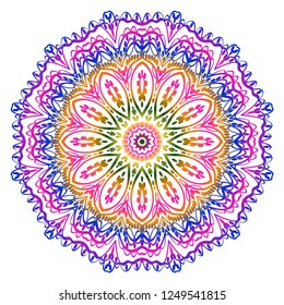 Oriental mandala. Vintage decorative elements. Vector illustration. It is super brilliant vector illustration.
