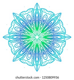 Oriental mandala. Vintage decorative elements. Vector illustration. It is super brilliant vector illustration.