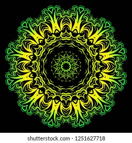 Oriental mandala. Vintage decorative elements. Vector illustration. It is super brilliant vector illustration.