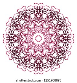 Oriental mandala. Vintage decorative elements. Vector illustration. It is super brilliant vector illustration.