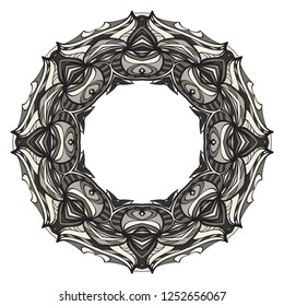 Oriental mandala. Vintage decorative elements. Vector illustration. It is super brilliant vector illustration.
