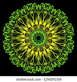 Oriental mandala. Vintage decorative elements. Vector illustration. It is super brilliant vector illustration.
