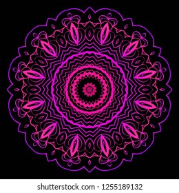 Oriental mandala. Vintage decorative elements. Vector illustration. It is super brilliant vector illustration.