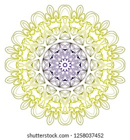 Oriental mandala. Vintage decorative elements. Vector illustration. It is super brilliant vector illustration.