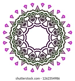 Oriental mandala. Vintage decorative elements. Vector illustration. It is super brilliant vector illustration.