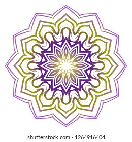 Oriental mandala. Vintage decorative elements. Vector illustration. It is super brilliant vector illustration.