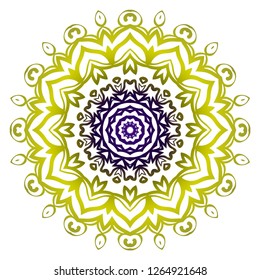 Oriental mandala. Vintage decorative elements. Vector illustration. It is super brilliant vector illustration.