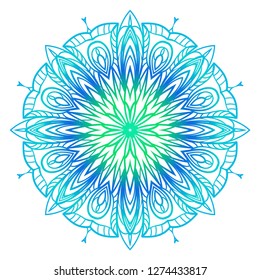 Oriental mandala. Vintage decorative elements. Vector illustration. It is super brilliant vector illustration.